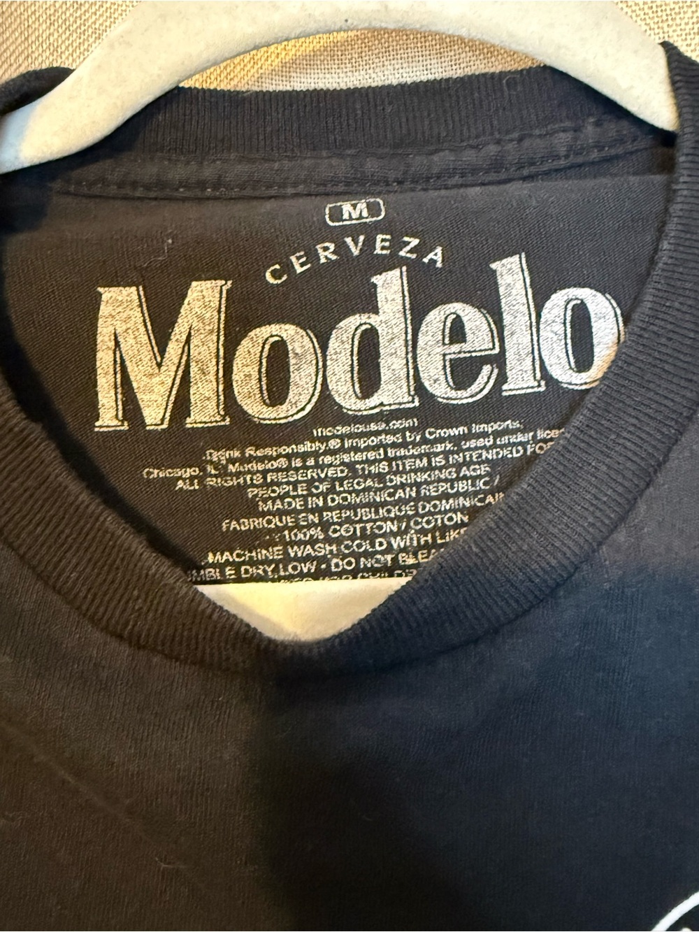 Modelo Men's Black Logo T-Shirt - Picture 2 of 3